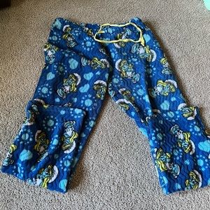 Smurf pajama pants